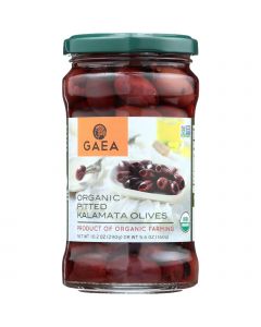 Gaea Olives - Organic - Kalamata - Pitted - Original - 5.6 oz - case of 8