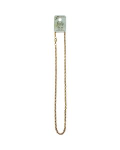 Vintaj Metal Chain 18"-Petite Etched Cable 4mm 1/Pkg