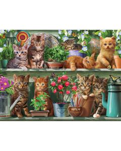 White Mountain Puzzles Jigsaw Puzzle 1000 Pieces 24"X30"-Spring Kittens
