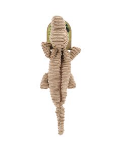 Nandog Pet Gear Nandog My BFF Striped Corduroy Plush Toy-Tan Alligator