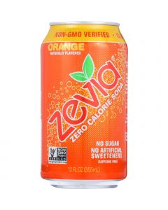 Zevia Soda - Zero Calorie - Orange - Can - 6/12 oz - case of 4