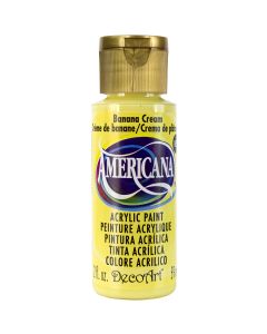 Deco Art Americana Acrylic Paint 2oz-Banana Cream - Opaque