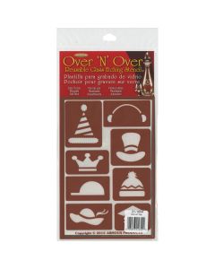 Armour Products Over 'N' Over Reusable Stencils 5"X8"-Hat Time