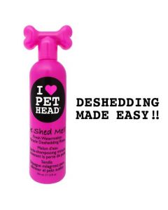 Pet Head De Shed Me Miracle Deshedding Rinse Watermelon 12oz 9" x 3" x 2.5"