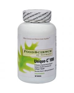 Food Science of Vermont FoodScience of Vermont Unique-C 1000 - 90 Vegetarian Tablets