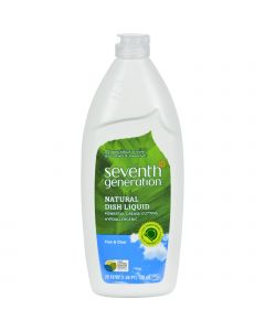 Seventh Generation Dish Liquid - Free and Clear - 25 fl oz - 1 Case