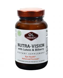 Olympian Labs Nutra-Vision - Lutein and Bilberry - 60 Vegetarian capsules