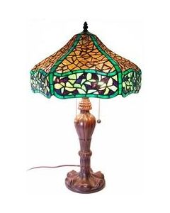 Warehouse of Tiffany Tiffany-style Chocolate Table Lamp