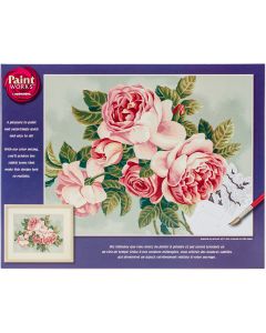 Dimensions Paint Works Paint By Number Kit 14"X11"-Heirloom Roses