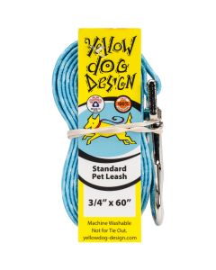 Yellow Dog Design Yellow Dog Lead .75"X60"-New Blue Polka Dot