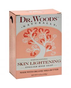 Dr. Woods Bar Soap Skin Lightening English Rose - 5.25 oz