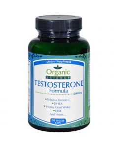 Organic Science Testosterone Formula - 30 Veggie Caps