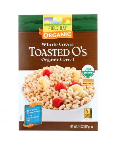 Field Day Cereal - Organic - Whole Grain - Toasted Os - 14 oz - case of 10