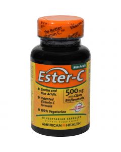 American Health Ester-C with Citrus Bioflavonoids - 500 mg - 60 Vegetarian Capsules