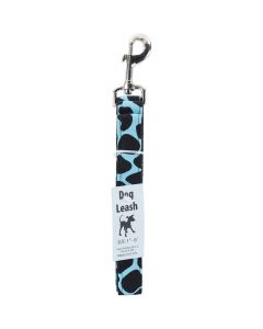 Cape Hobbycraft Dog Leash 6' Teal Spot W/Nickel Plated Swivel Hook-1" Width