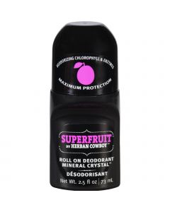 Herban Cowboy Deodorant - Roll On - Superfruit - 2.5 oz