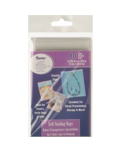 Darice Self-Sealing Bags 80/Pkg-3.125"X4.125" Clear
