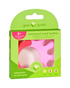 Green Sprouts Teether - Cornstarch - Hand - Pink - 1 Count