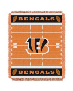 The Northwest Company Bengals  Baby 36x46 Triple Woven Jacquard Throw - Field Series