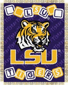 The Northwest Company LSU baby 36"x 46" Triple Woven Jacquard Throw (College) - LSU baby 36"x 46" Triple Woven Jacquard Throw (College)