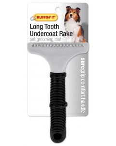 Westminster Pet Products Soft Grip Undercoat Rake -17 Tooth-Long Tooth
