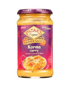 Patak's Pataks Simmer Sauce - Korma Curry - Mild - 15 oz - case of 6