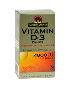 Nature's Answer Vitamin D-3 Drops - 4000 IU - 0.5 fl oz