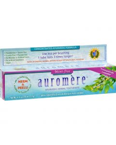 Auromere Toothpaste - Ayurvedic Herbal - Hmpthc Mnt Fr - 4.16 oz - Case of 12