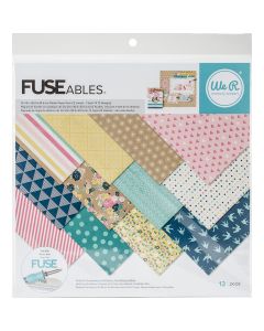We R Memory Keepers We R FUSEables Plastic Paper 12"X12" 12/Pkg-12 Designs/1 Each