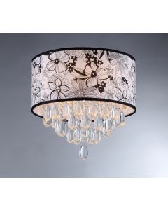 Warehouse of Tiffany Flower Shade Crystal Chandelier