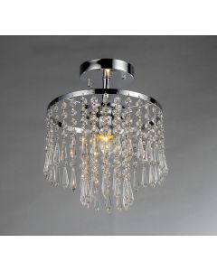 Warehouse of Tiffany Seek 1-light Chrome Crystal Chandelier