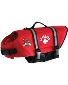 Fido Pet Products Paws Aboard Neoprene Doggy Life Jacket Medium-Red