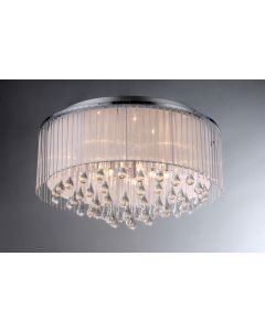 Warehouse of Tiffany Demeter Chrome 8-light Chandelier