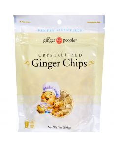 Ginger People Crystallized Ginger Chips - Bakers Cut - 7 oz - Case of 12