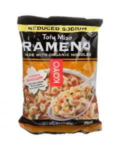 Koyo Ramen - Organic - Tofu Miso - Reduced Sodium - 2.1 oz - case of 12