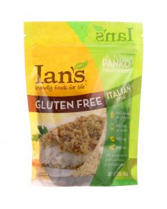 Ian's Natural Foods Ians Natural Foods Bread Crumbs - Panko - Italian Style - Gluten Free - 7 oz - case of 8