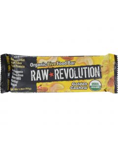 Raw Revolution Bar - Organic Golden Cashew - Case of 12 - 1.8 oz