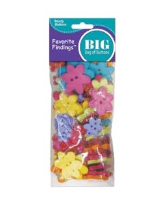 Blumenthal Lansing Favorite Findings Big Bag Of Buttons-Flowers 3.5oz