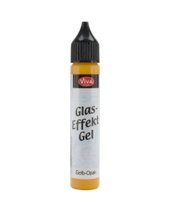 Viva Decor Glass Effect Gel 25ml-Yellow Opaque