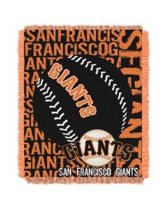 The Northwest Company SF Giants  48x60 Triple Woven Jacquard Throw - Double Play Series