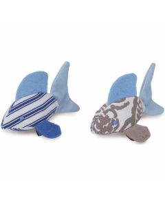 Worldwise Loved Ones Catnip Fish Friends Cat Toy-Blue
