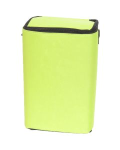 Bluefig Green Brush Stop With Zippered Top-8"X12"X5"