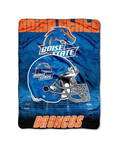 The Northwest Company Boise State College "Overtime" 60x80 Micro Raschel Throw