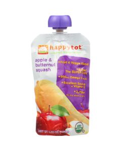 Happy Tot Toddler Food - Organic - Stage 4 - Apple and Butternut Squash - 4.22 oz - case of 16