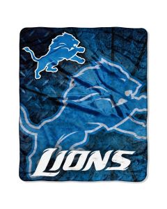 The Northwest Company LIONS "Roll Out" 50"x60" Raschel Throw (NFL) - LIONS "Roll Out" 50"x60" Raschel Throw (NFL)