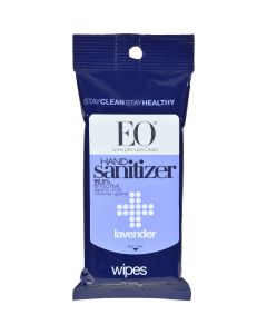 EO Products Hand Sanitizer Wipes Display Center - Lavender - Case of 6 - 10 Pack
