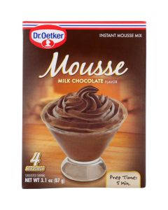 Dr. Oetker Organics Mousse Mix - Supreme - Instant - Milk Chocolate - 3.1 oz - case of 12