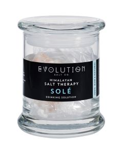 Evolution Salt Sole Drinking Solution - Glass Jar and Crystals - 12 oz