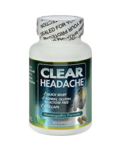 Clear Products Clear Headache - 60 Capsules