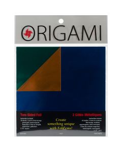 Yasutomo Fold 'Ems Origami 2-Sided Paper 5.875" 18/Pkg-Foil/Foil